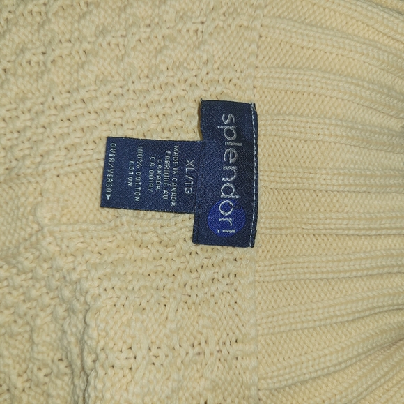 Splendid Cream Cowl Neck Sweater with Textured Knit - Picture 3 of 4